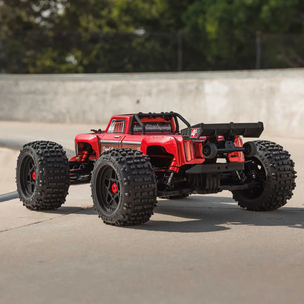 Arrma Outcast V2 4X4 BLX 4S RC Stunt Truck Red ARA4410V2T4 - Image 7