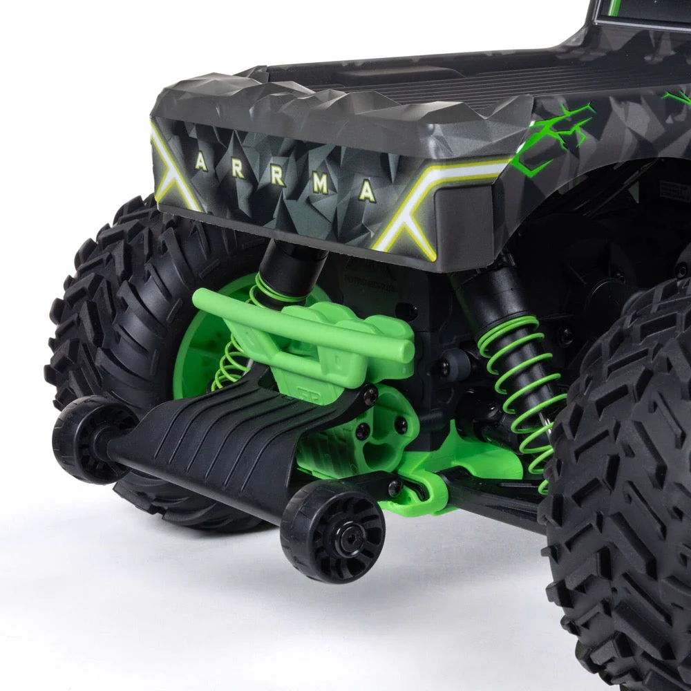 Arrma Quake 223S BLX DSC 1/10 2WD Monster Truck (Green) ARA3537T2 - Image 11