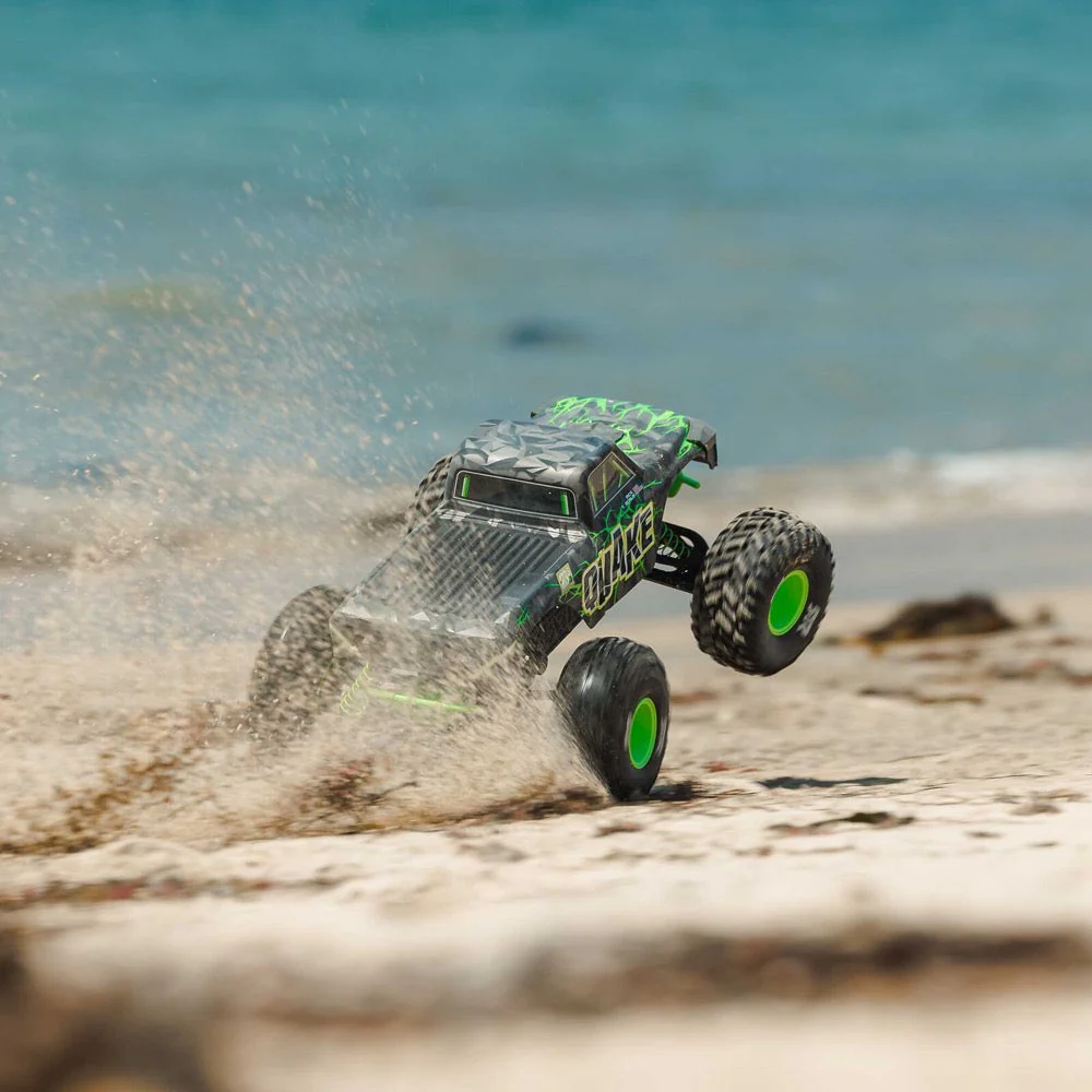 Arrma Quake 223S BLX DSC 1/10 2WD Monster Truck (Green) ARA3537T2 - Image 13
