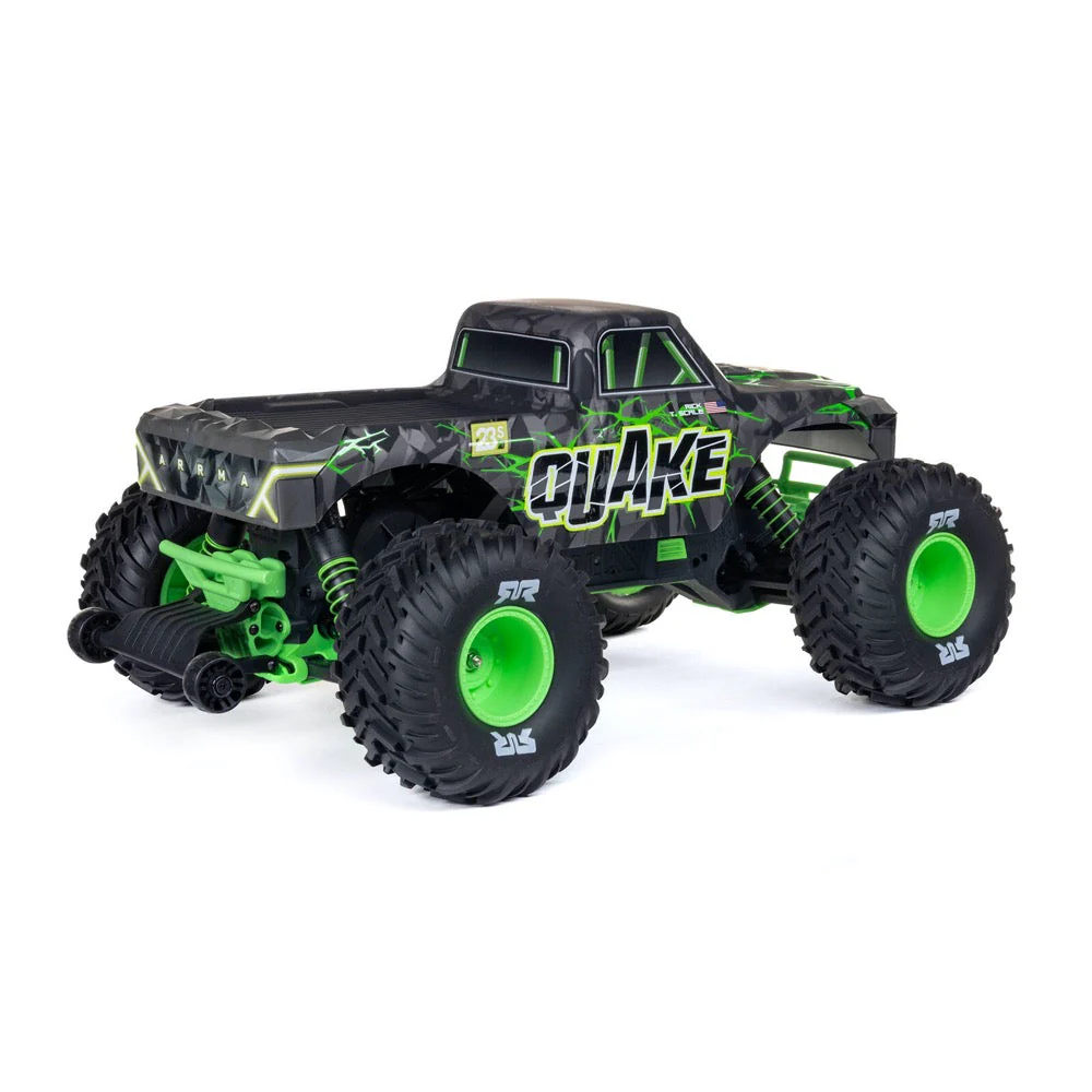 Arrma Quake 223S BLX DSC 1/10 2WD Monster Truck (Green) ARA3537T2 - Image 2