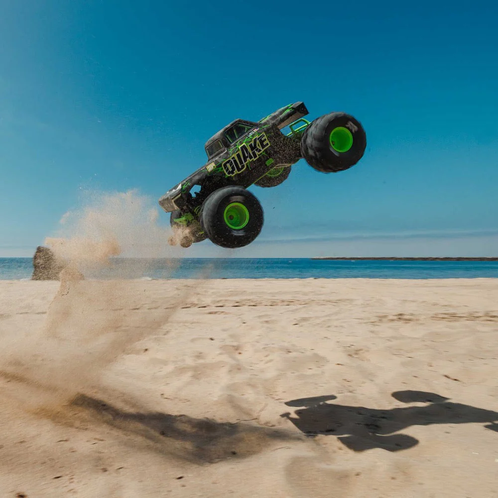Arrma Quake 223S BLX DSC 1/10 2WD Monster Truck (Green) ARA3537T2 - Image 20