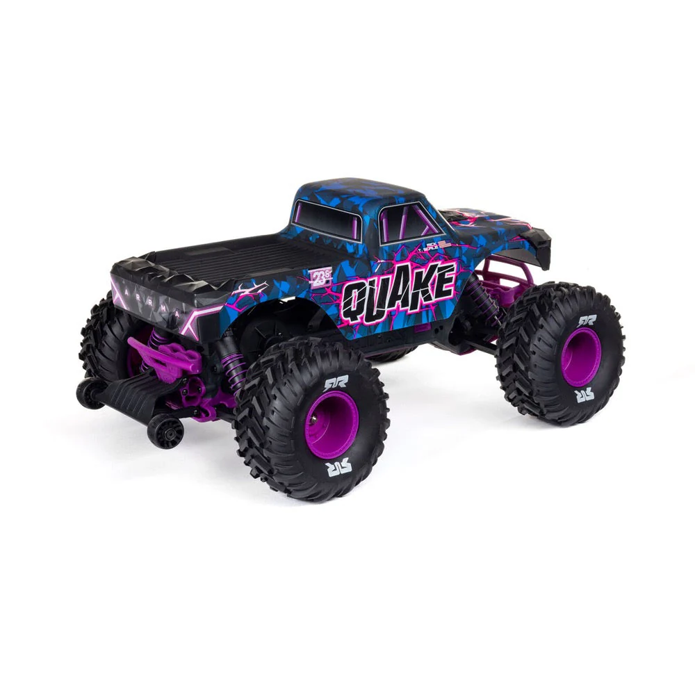 Arrma Quake 223S BLX DSC 1/10 2WD Monster Truck (Purple) ARA3537T3 - Image 3