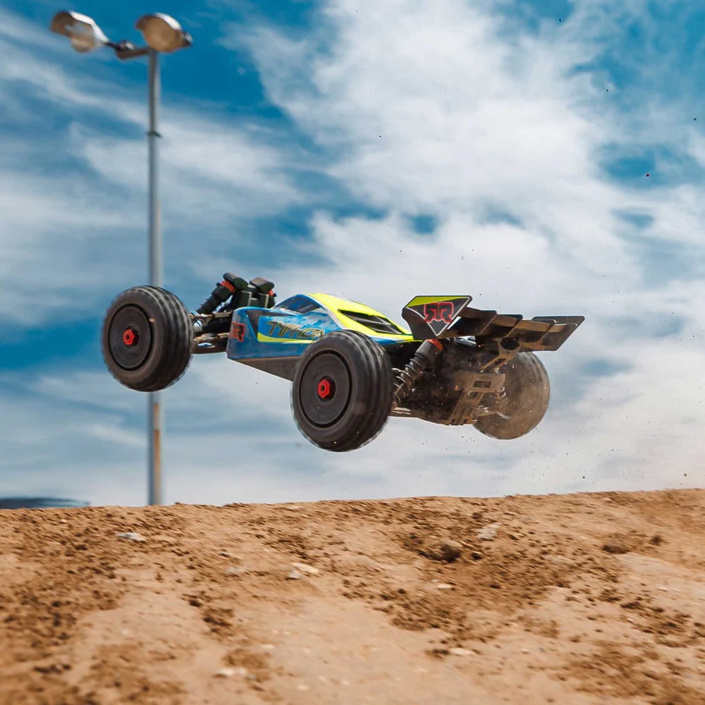 Arrma Typhon 223S DSC 4X4 BLX 1/8 RC Buggy RTR Blue/Yellow ARA4306V4T4 - Image 13