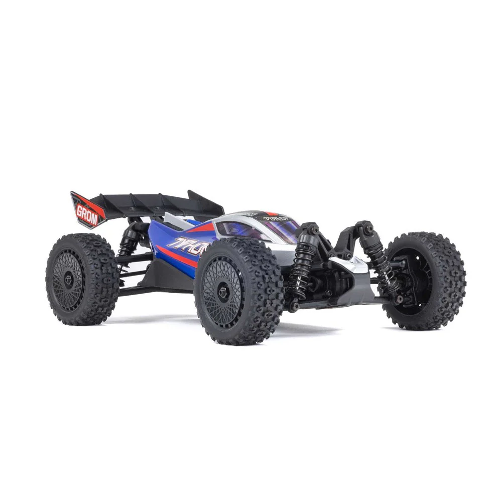 Arrma Typhon Grom 1/18 4x4 RC Buggy Blue ARA2106T1 - Image 3