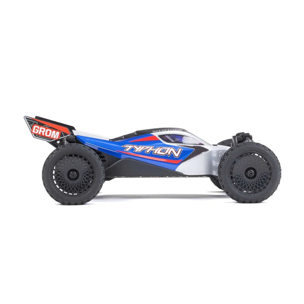 Arrma Typhon Grom 1/18 4x4 RC Buggy Blue ARA2106T1 - Image 4