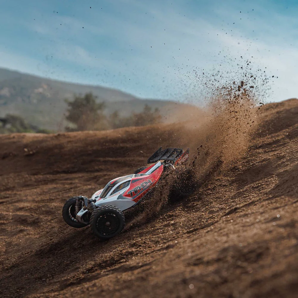 Arrma Typhon Grom 1/18 4x4 RC Buggy Red ARA2106T2 - Image 22