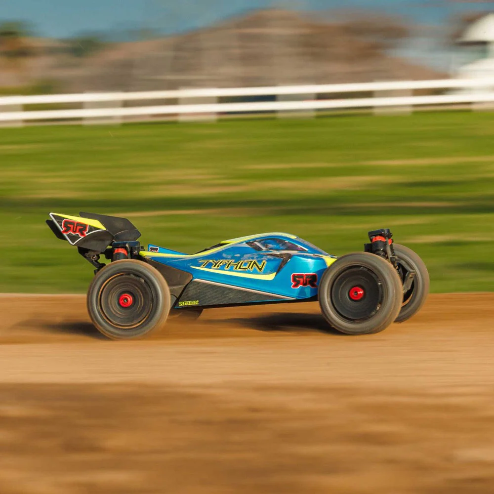 Arrma Typhon MEGA 665 4X4 1/8 Brushed RC Buggy (Blue) ARA4206V4T1 - Image 24