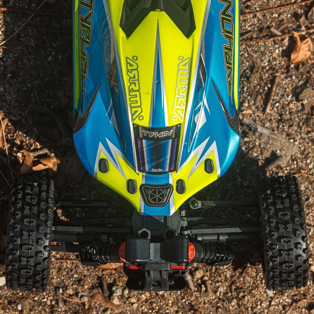 Arrma Typhon MEGA 665 4X4 1/8 Brushed RC Buggy (Blue) ARA4206V4T1 - Image 25