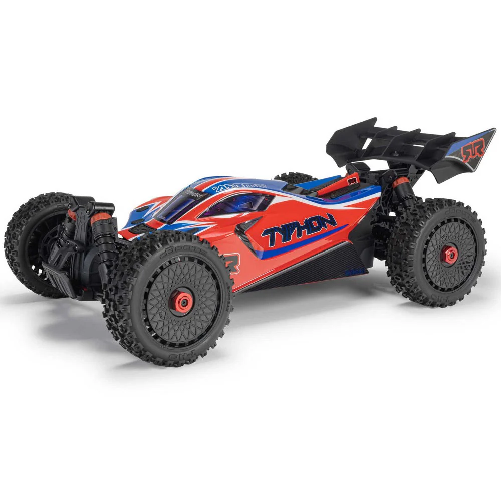 Arrma Typhon MEGA 665 4X4 1/8 Brushed RC Buggy (Red) ARA4206V4T3