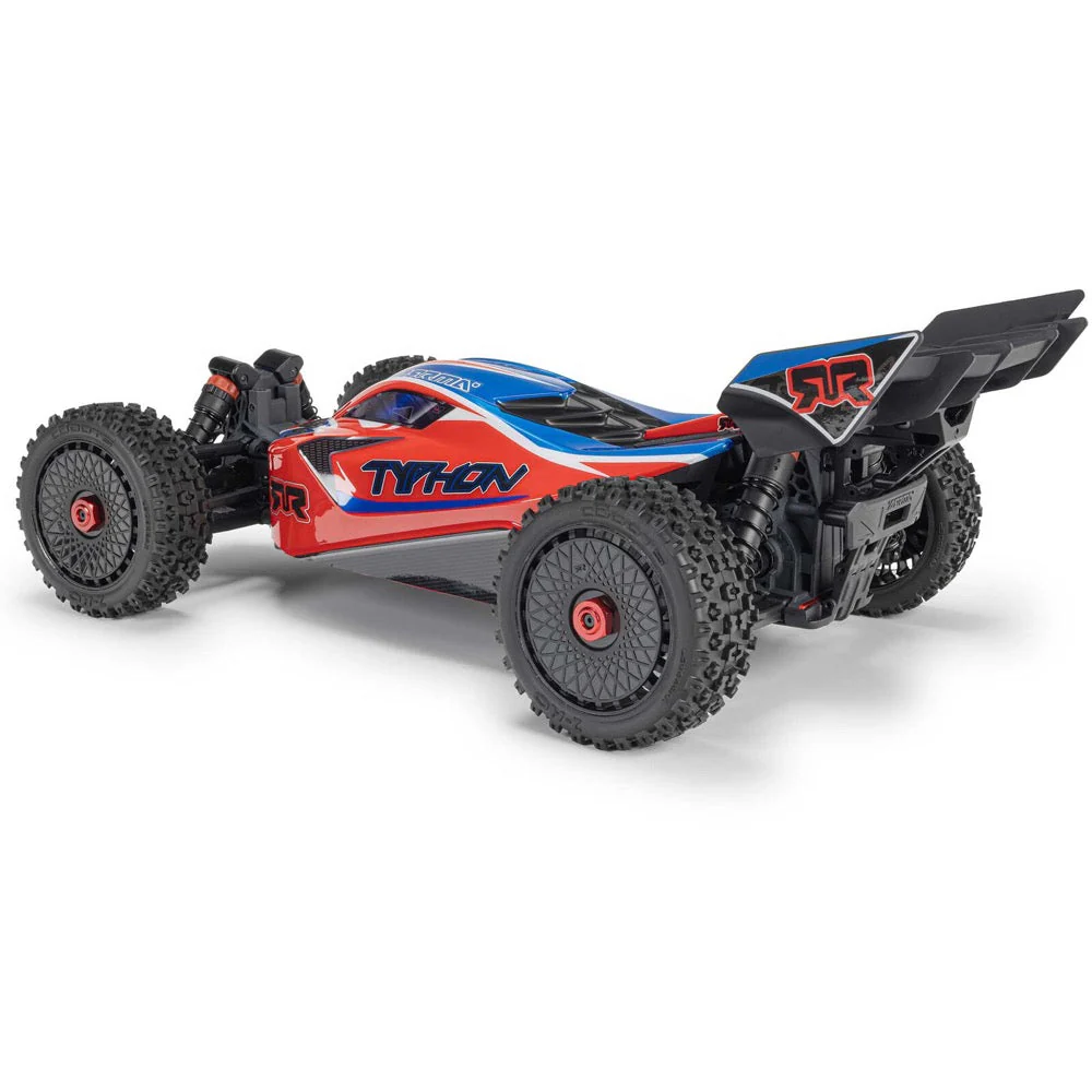 Arrma Typhon MEGA 665 4X4 1/8 Brushed RC Buggy (Red) ARA4206V4T3 - Image 7