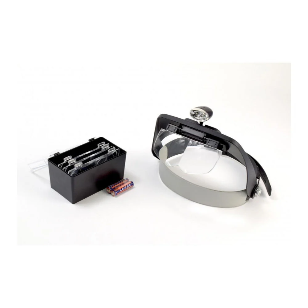 Artesania 27054-1 Hands Free Magnifier Glasses With 2 LED Lights Modelling Tool - Image 2