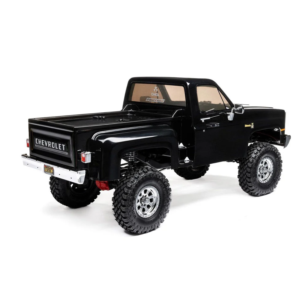 Axial 1/10 SCX10 III Base Camp 82 Chevy K10 RC Rock Crawler Black AXI03030T2 - Image 3