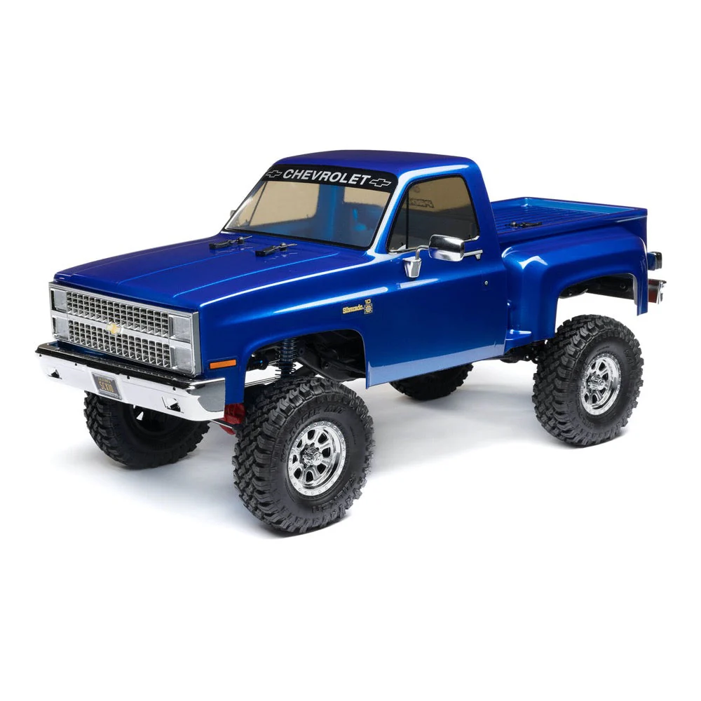 Axial 1/10 SCX10 III Base Camp 82 Chevy K10 RC Rock Crawler Blue AXI03030T1 - Image 2