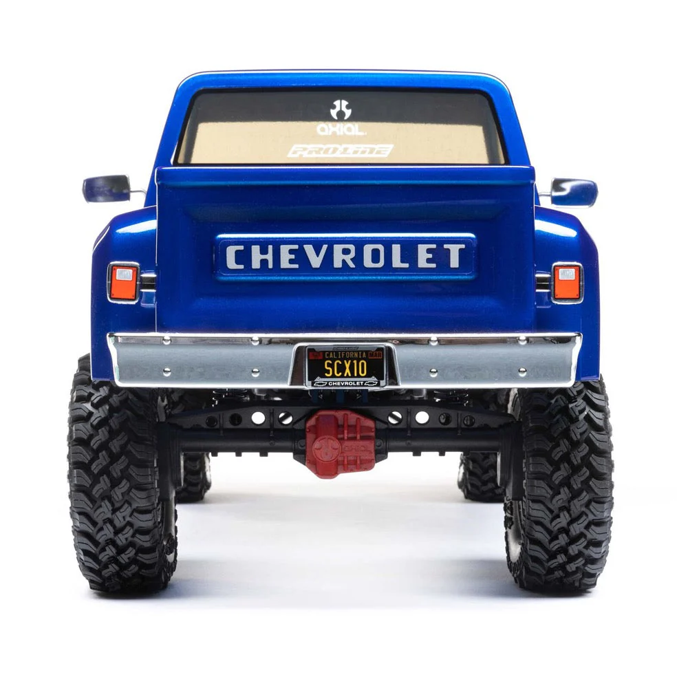 Axial 1/10 SCX10 III Base Camp 82 Chevy K10 RC Rock Crawler Blue AXI03030T1 - Image 4