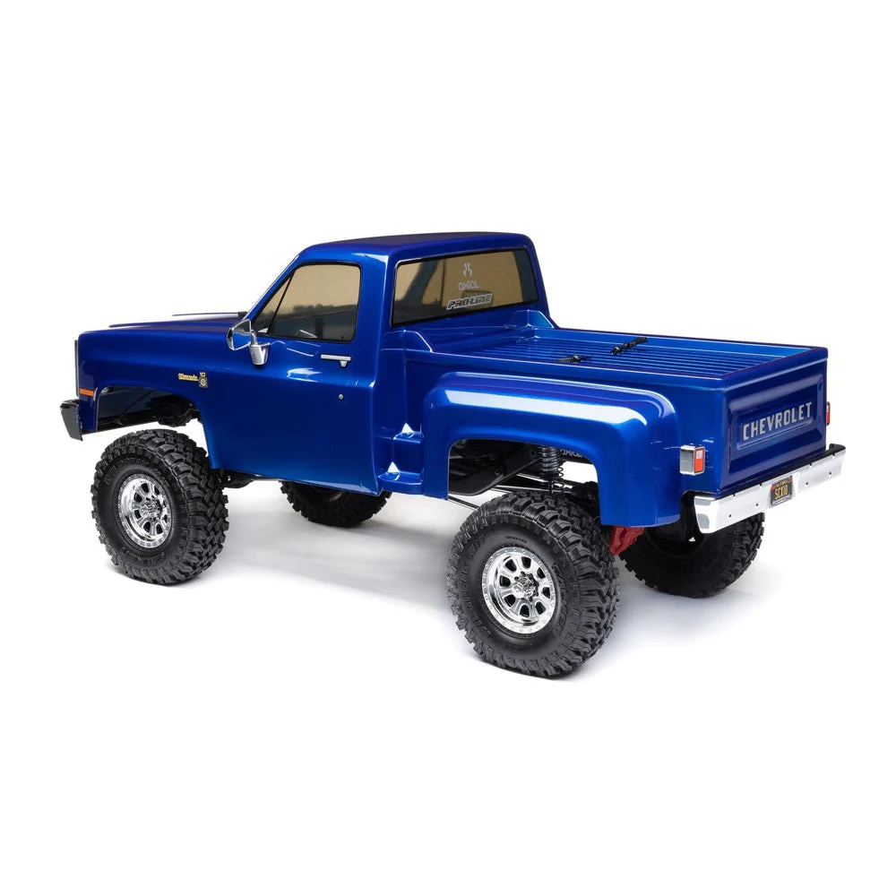 Axial 1/10 SCX10 III Base Camp 82 Chevy K10 RC Rock Crawler Blue AXI03030T1 - Image 5
