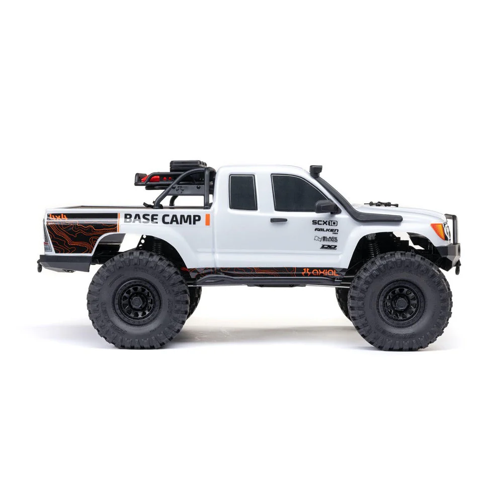 Axial 1/10 SCX10 III Base Camp V2 RC Rock Crawler (White) AXI-1375T1 - Image 2