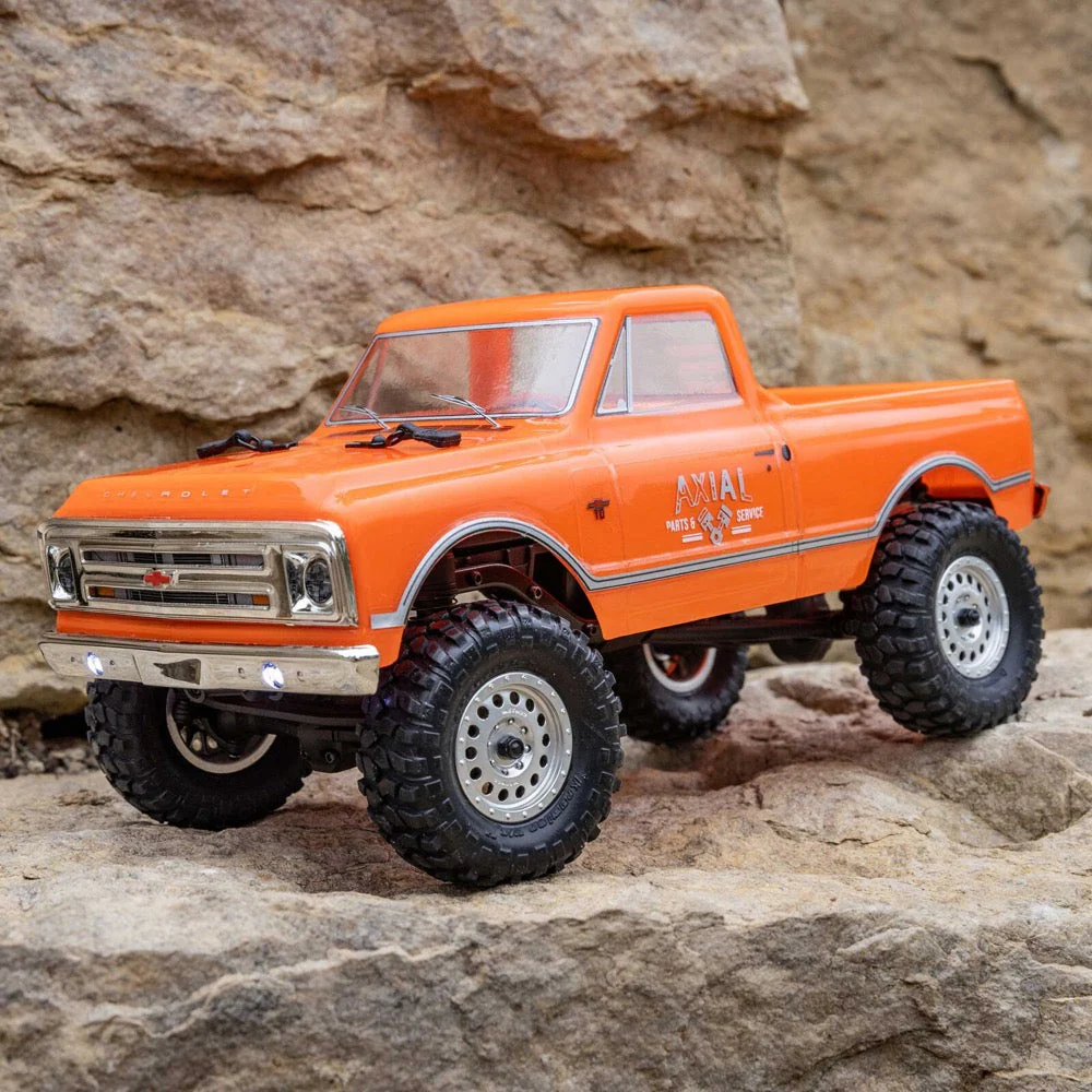 Axial 1/24 1967 Chevrolet C10 Truck RC Crawler (Orange) AXI00001V2T3 - Image 15