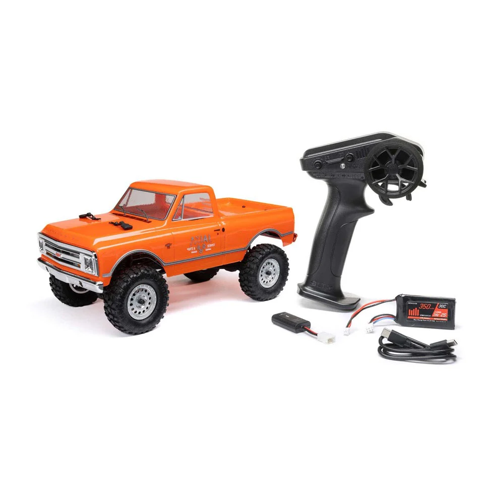 Axial 1/24 1967 Chevrolet C10 Truck RC Crawler (Orange) AXI00001V2T3 - Image 2