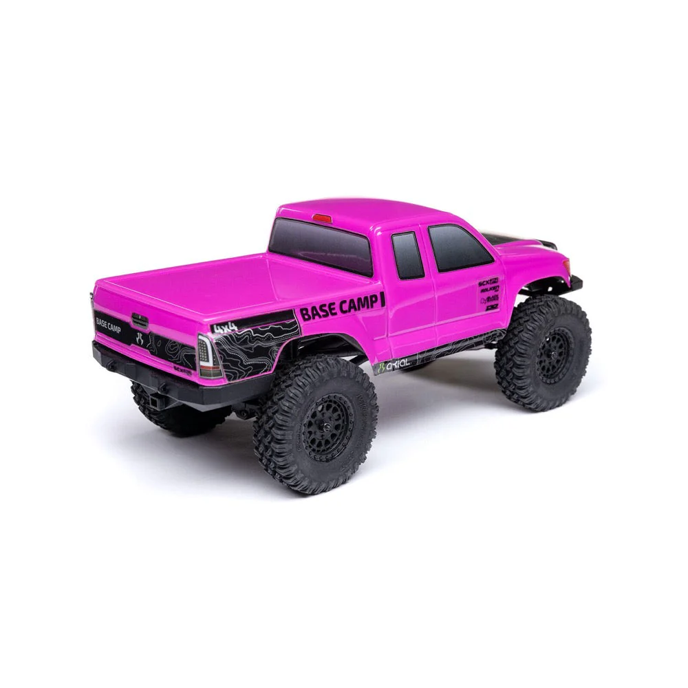 Axial 1/24 SCX24 Base Camp Rock Crawler RTR (Pink) 1219T3 - Image 4