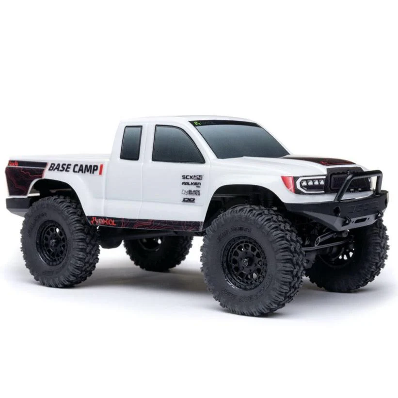 Axial 1/24 SCX24 Base Camp Rock RC Crawler (White) AXI-1219T1