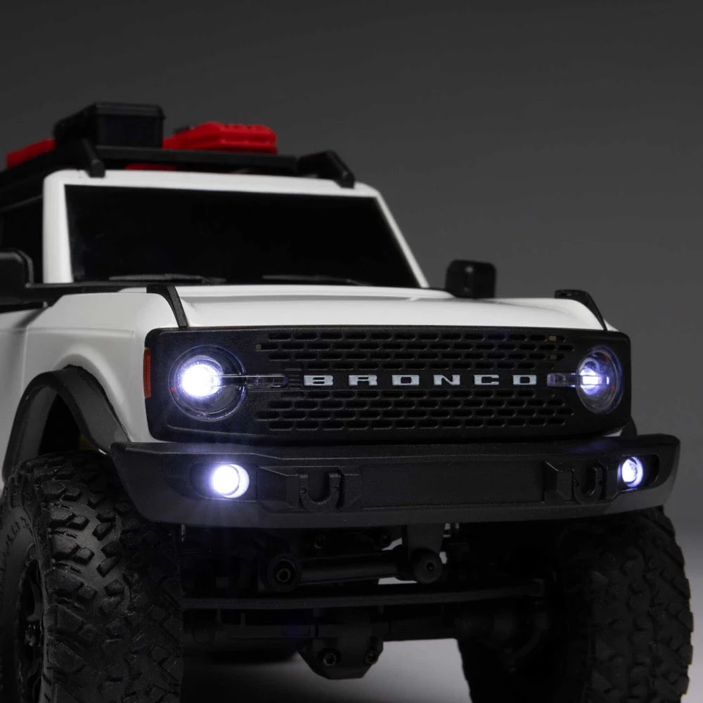 Axial 1/24 SCX24 Ford Bronco 4x4 RC Rock Crawler (White) AXI00006V2T4 - Image 8