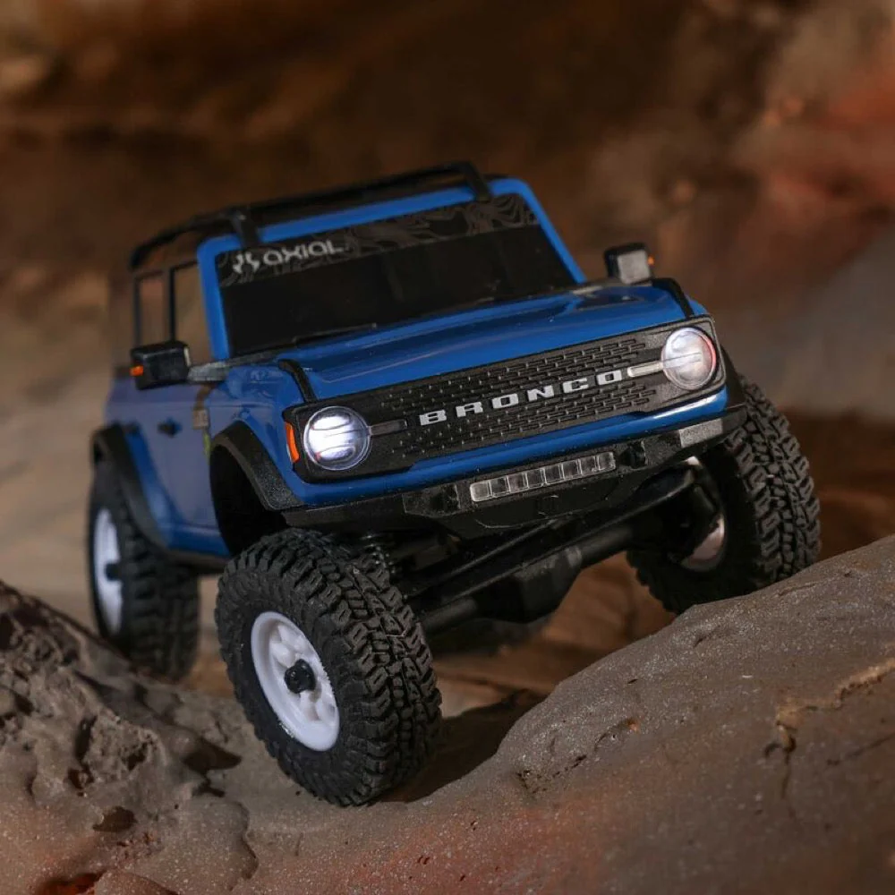 Axial 1/30 SCX30 Ford Bronco RC Rock Crawler (Blue) AXI-2048T1 - Image 24