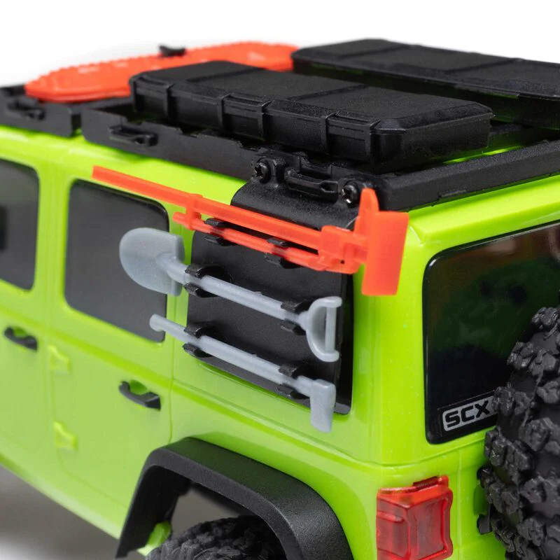 Axial 1/30 SCX30 Jeep Wrangler JLU Brushed RC Rock Crawler (Green) AXI-2261T1 - Image 14