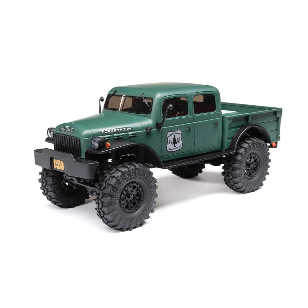 Axial SCX24 40s 4 Door Dodge Power Wagon Rock RC Crawler Green AXI00007T2