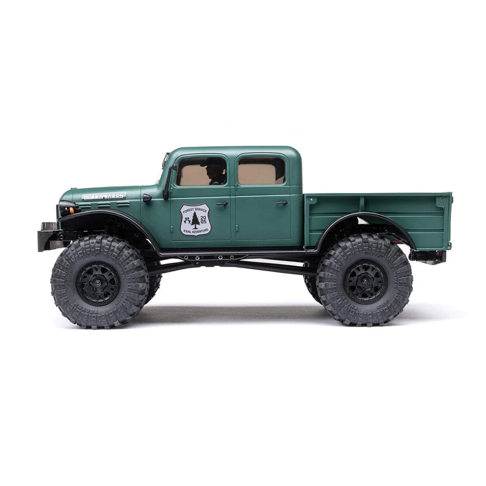 Axial SCX24 40s 4 Door Dodge Power Wagon Rock RC Crawler Green AXI00007T2 - Image 6