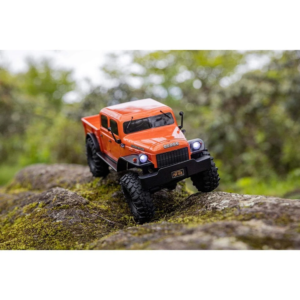 Axial SCX24 40s 4 Door Dodge Power Wagon Rock RC Crawler Orange AXI00007T1 - Image 13