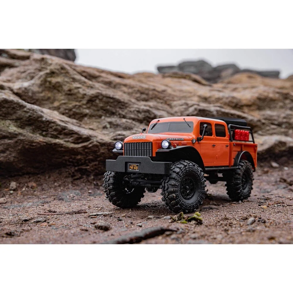 Axial SCX24 40s 4 Door Dodge Power Wagon Rock RC Crawler Orange AXI00007T1 - Image 15