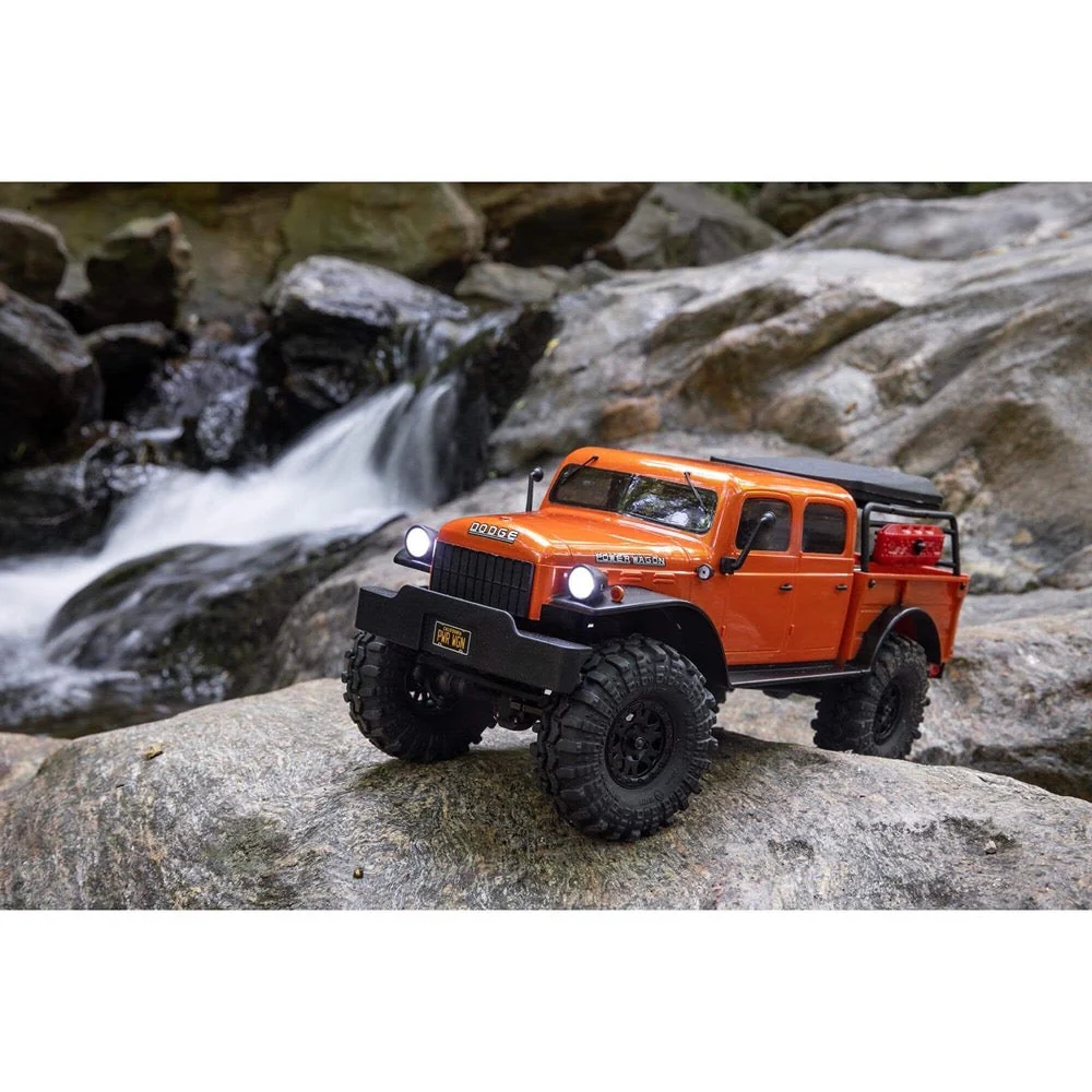 Axial SCX24 40s 4 Door Dodge Power Wagon Rock RC Crawler Orange AXI00007T1 - Image 18