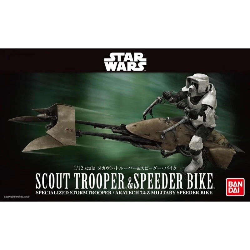 Bandai 5063828 1/12 Star Wars Scout Trooper And Speeder Bike