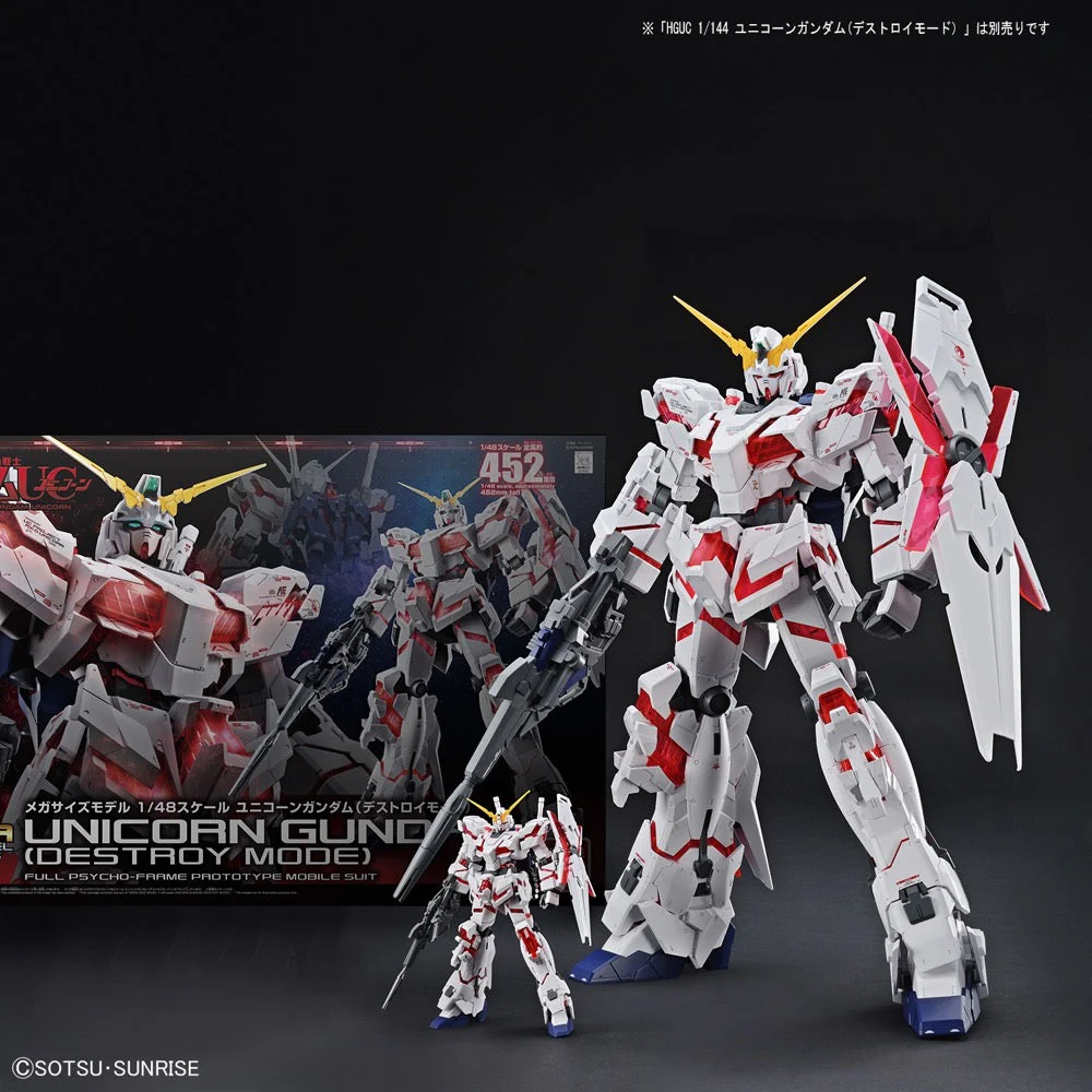 Bandai 5057986 Mega Size 1/48 Unicorn Gundam Destroy Mode - Image 3