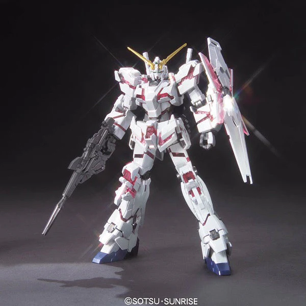 Bandai 5055734 1/144 HGUC Unicorn Gundam Destroy Mode Titanium Finish Version Gundam UC - Image 3