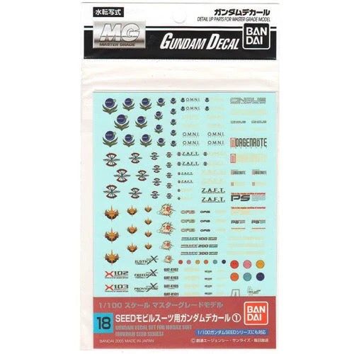 Bandai 50574901 Gundam Decal 18 MG Multiuse Seed - Image 2