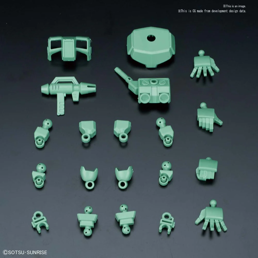 Bandai 5058866 SD Gundam Cross Silhouette Silhouette Booster Green