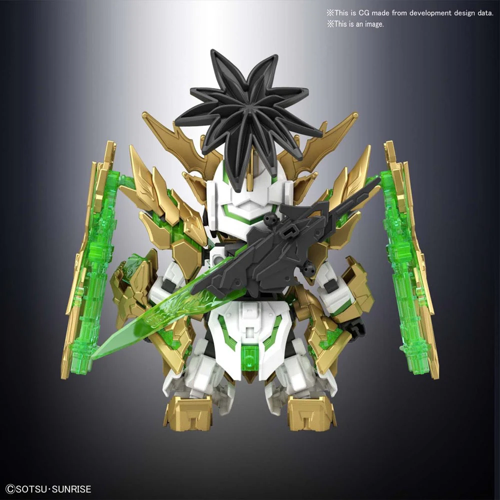 Bandai 5058879 SD Sangoku Soketsuden Long Xian Liu Bei Unicorn Gundam - Image 2