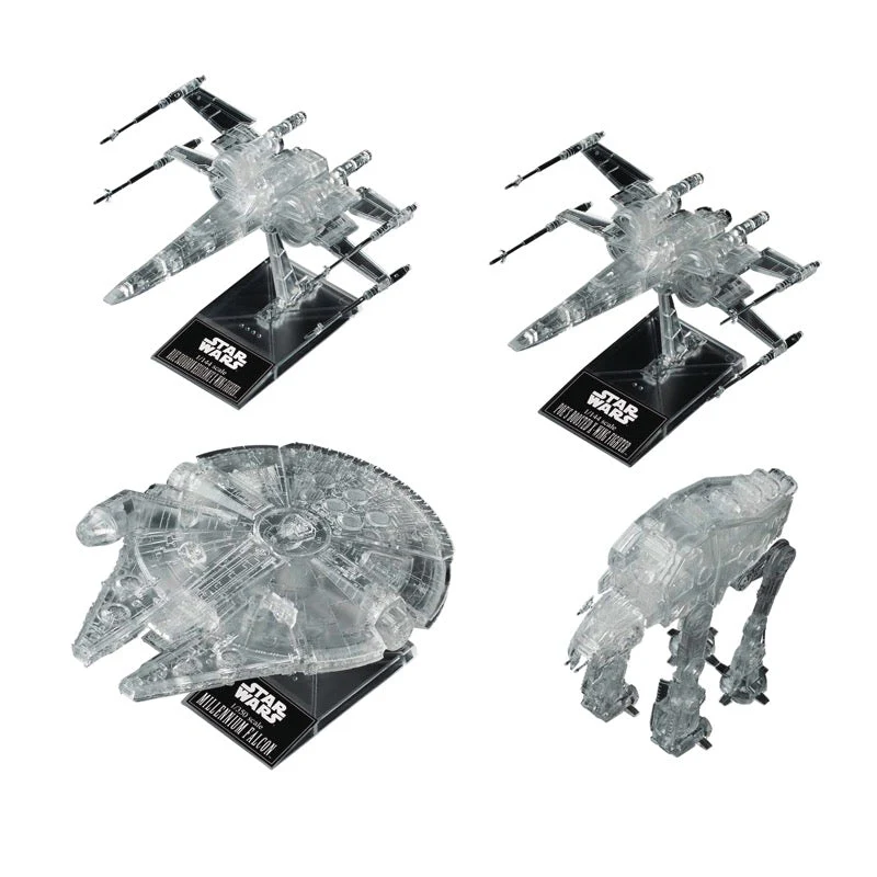 Bandai 5058919 1/144-1/350-1/540 Star Wars The Last Jedi Clear Vehicle Set - Image 3