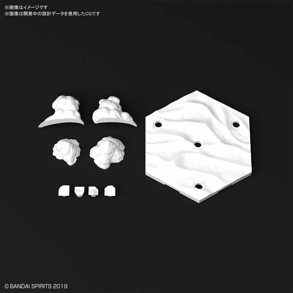 Bandai 5059550 Custom Scene Base Snowfield Version 30MM