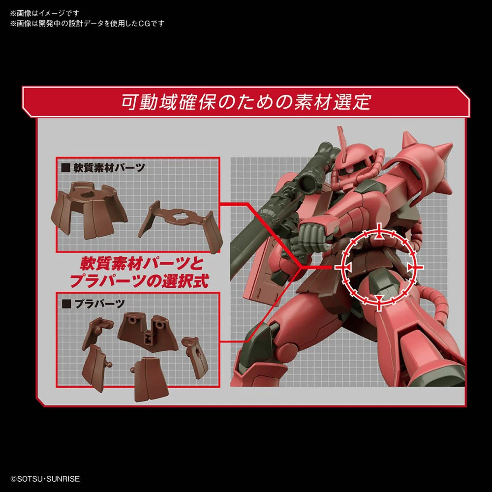 Bandai 5060453 HGUC 1/144 MS-06S Zaku II Gundam 0079 - Image 14