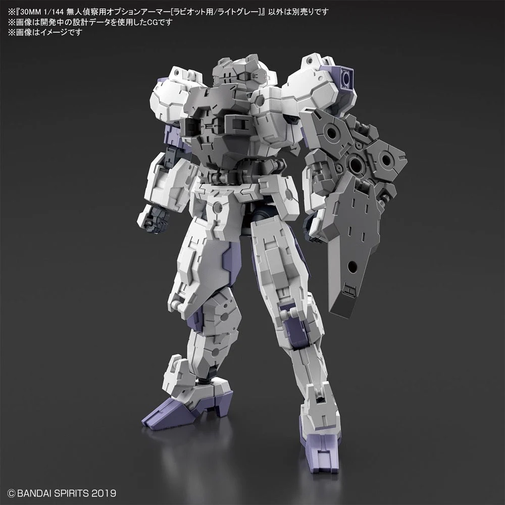 Bandai 5060752 30MM 1/144 Option Armor For Spy Drone [Rabiot Exclusive/Light Gray] - Image 8