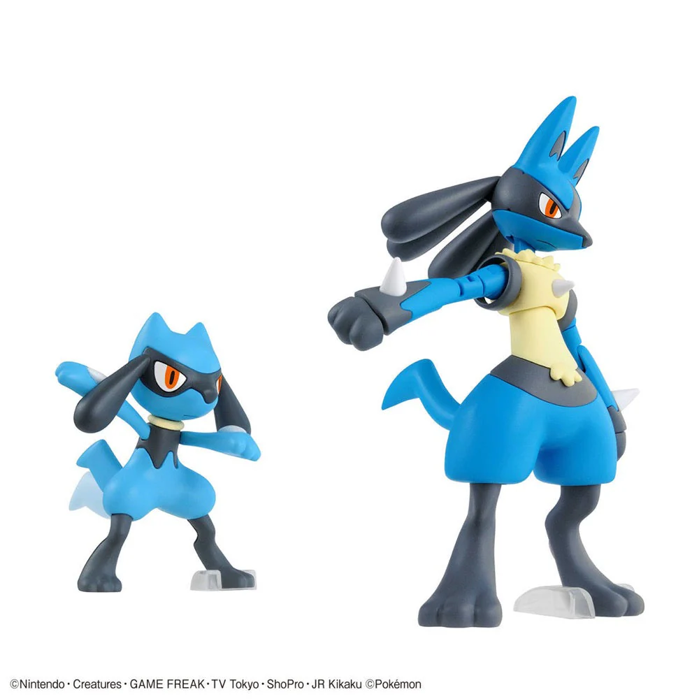 Bandai 5060856 Riolu and Lucario Pokemon Model Kit - Image 3