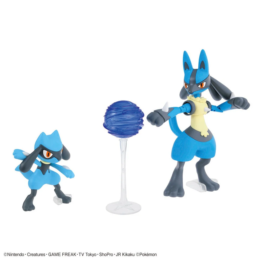 Bandai 5060856 Riolu and Lucario Pokemon Model Kit - Image 5