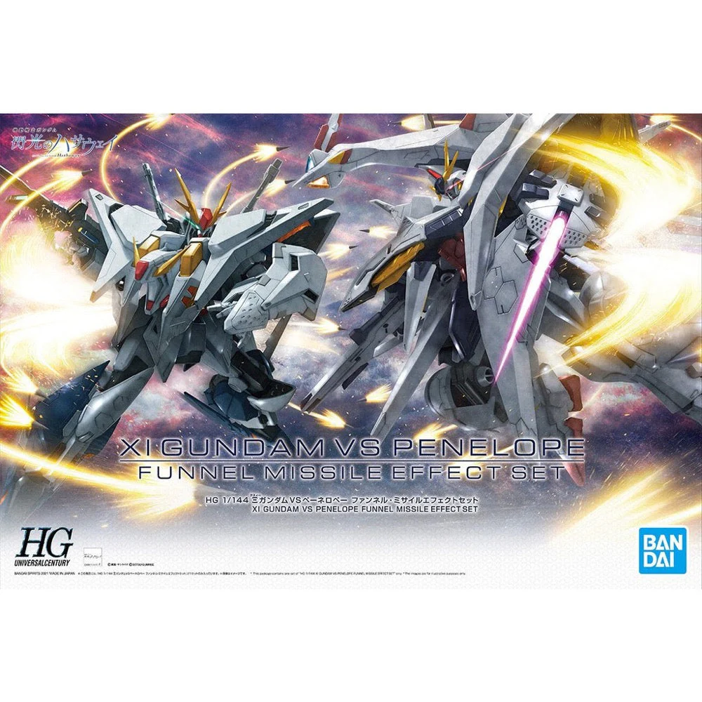 Bandai 5061332 HGUC 1/144 XI Gundam vs Penelope Funnel Missile Effect Set Mobile Suit Gundam