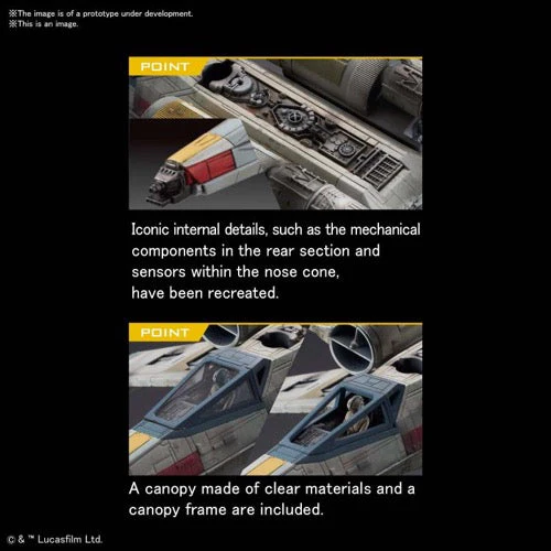 Bandai 5061554 1/72 X-Wing Starfighter Red 5 Star Wars The Rise of Skywalker - Image 6