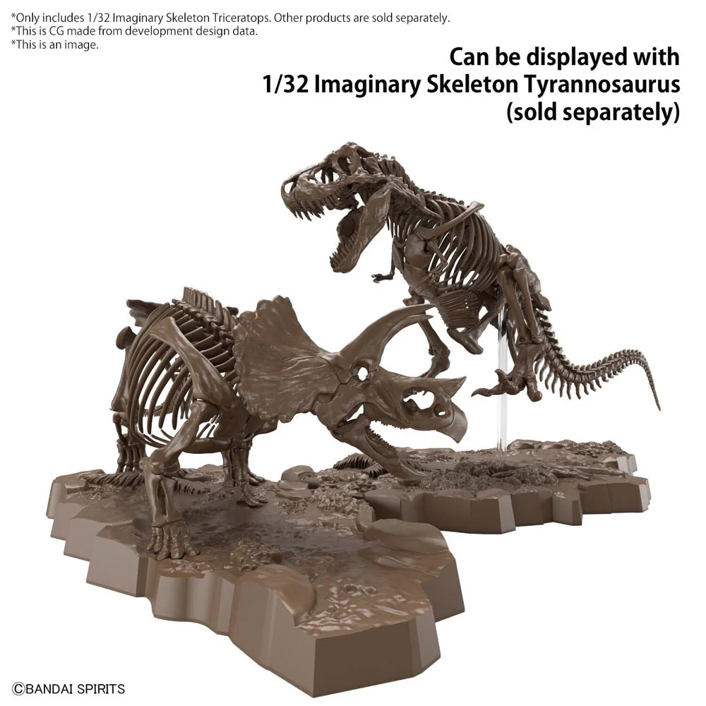 Bandai 5061801 1/32 Imaginary Skeleton Triceratops Dinosaur - Image 10