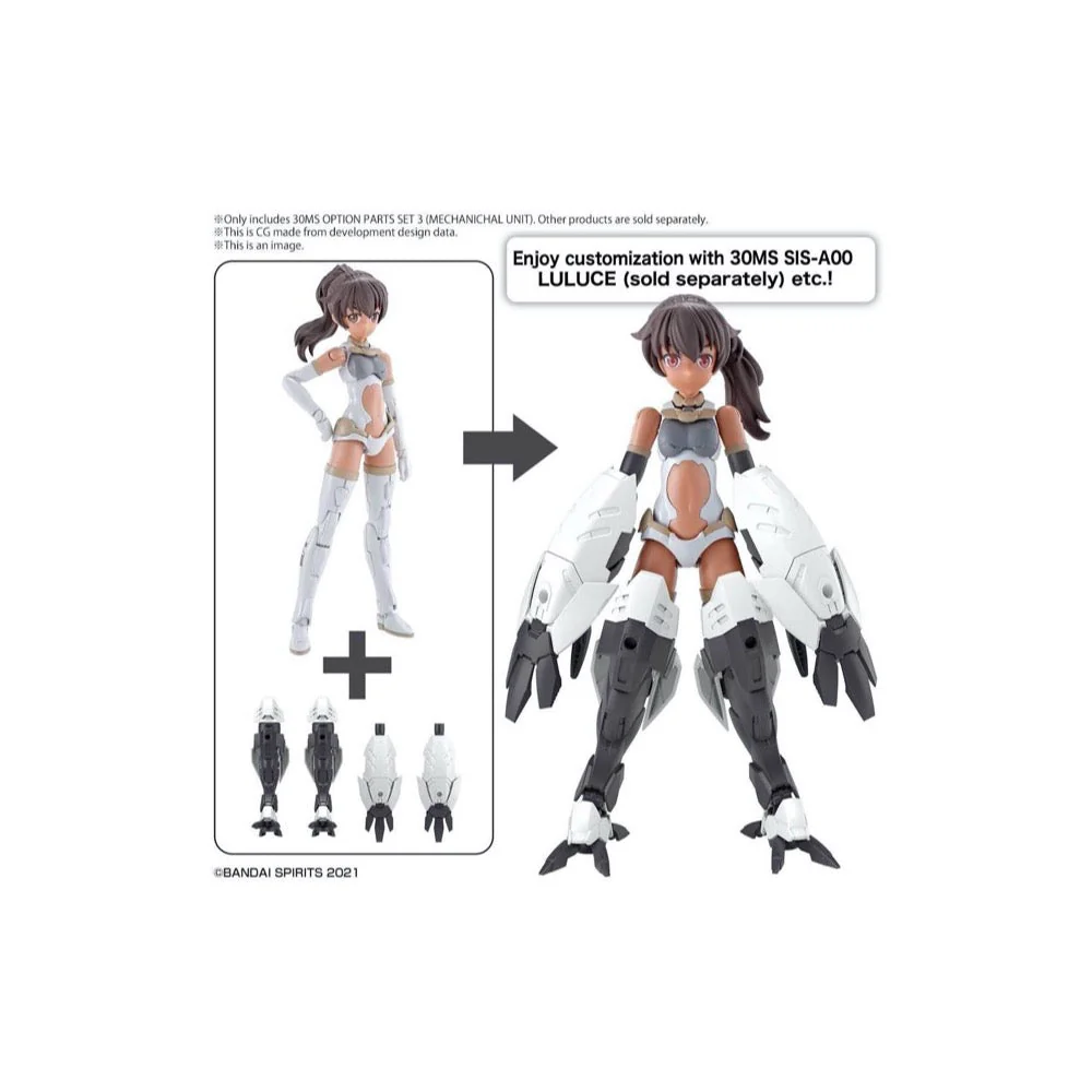 Bandai 5061996 Option Parts Set 3 Mechanical Unit 30MS - Image 3