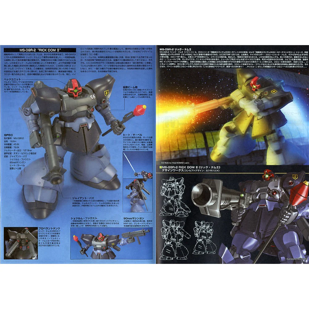 Bandai 5063142 HGUC 1/144 Rick Dom II Gundam - Image 3