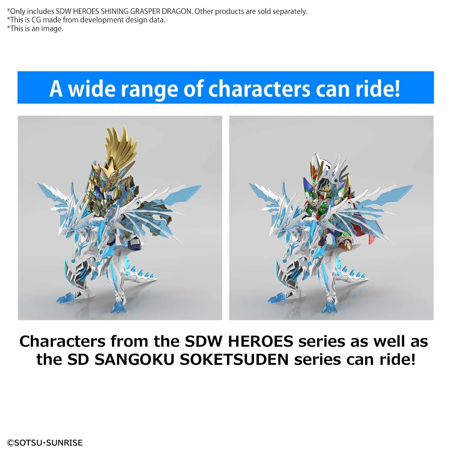 Bandai 5063705 SDW Heroes Shining Grasper Dragon Gundam - Image 11
